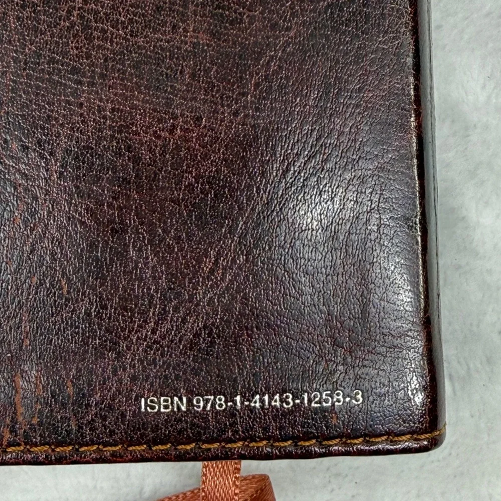 NLT Holy Bible Large‎ Print Compact Edition Brown Tan LeatherLike 9781414337593